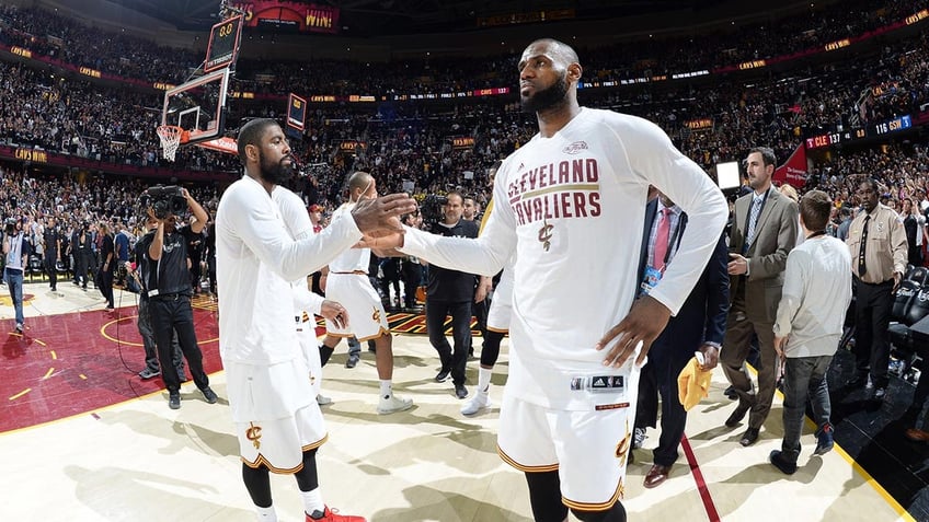 LeBron and Kyrie with Cleveland