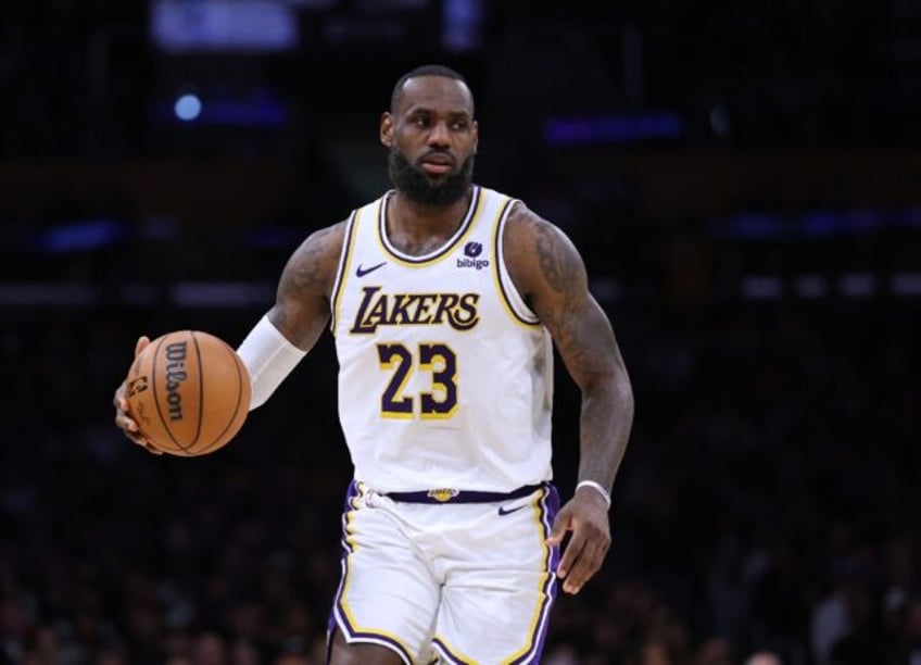 LeBron James of the Los Angeles Lakers set a record after being selected as a starter for next month's NBA All-Star Game, where he will make a 20th appearance -- and his 20th in a row -- to break the mark he shared with Kareem Abdul-Jabbar