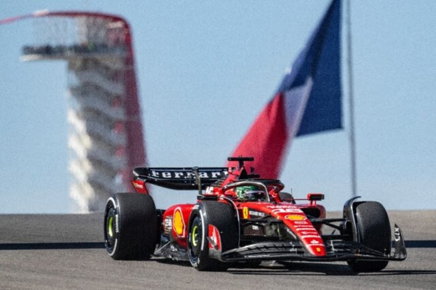 leclerc takes pole in texas as verstappen slips to sixth