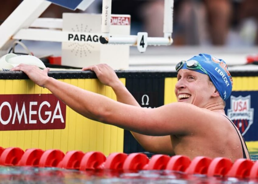 Katie Ledecky, coming off a world-record swim in the 800-meter freestyle in May, won the U