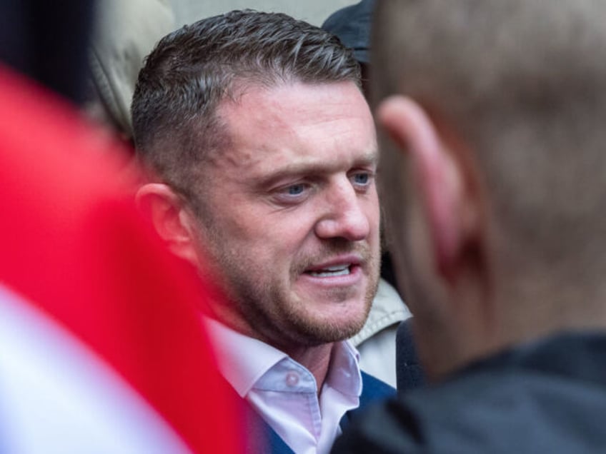 Far-right activist and former leader of the English Defence League (EDL) Stephen Yaxley-Le