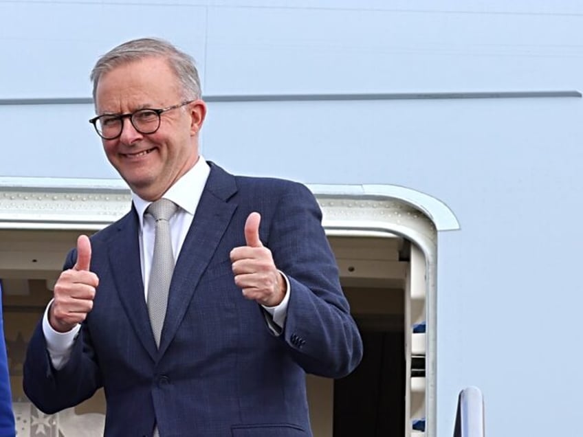 CANBERRA, AUSTRALIA - MAY 23: Prime Minister Anthony Albanese stands with newly appointed