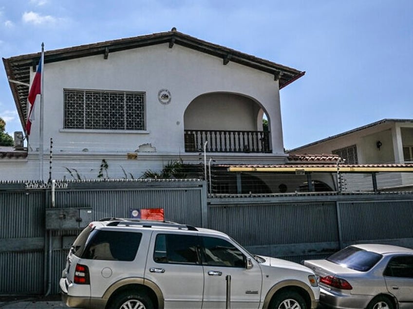 General view of the Chilean consulate in Caracas on April 11, 2024. Chilean President Gabr