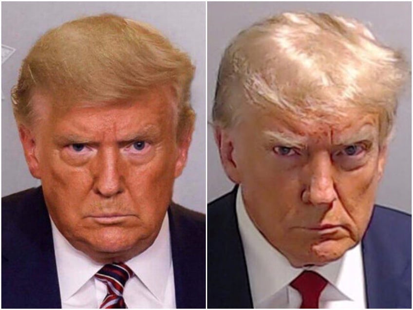 leftists duped into posting fake trump mugshot on social media