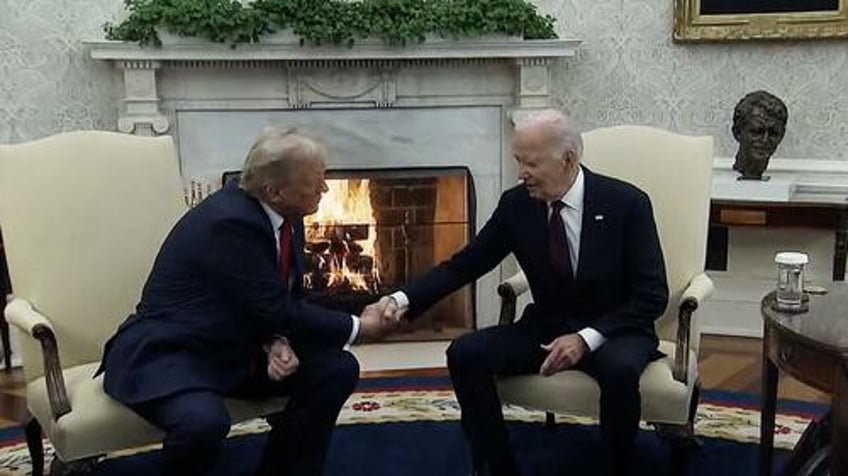 leftists melt down as biden is nice to trump during white house welcome