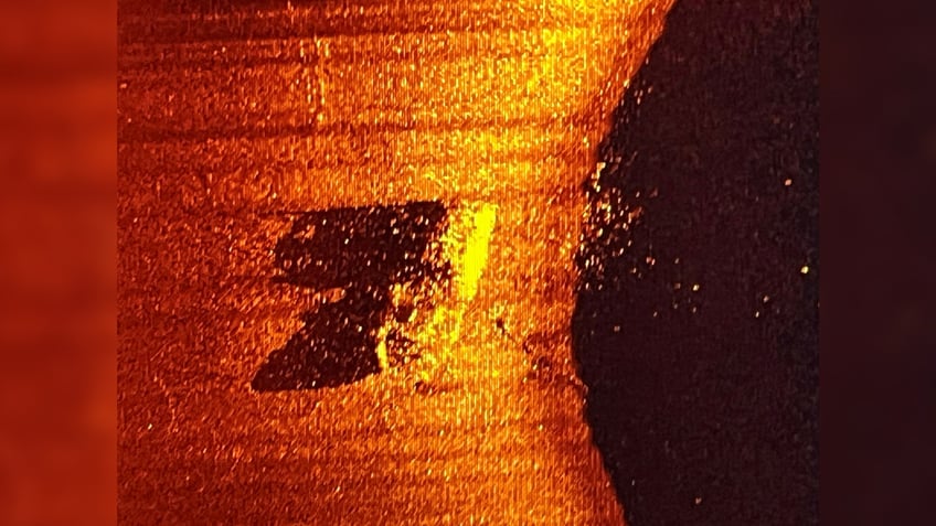 Sonar image of Quest shipwreck