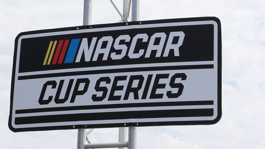 NASCAR Cup Series logo on tower