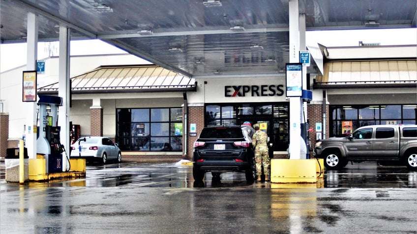 An AAFES gas station