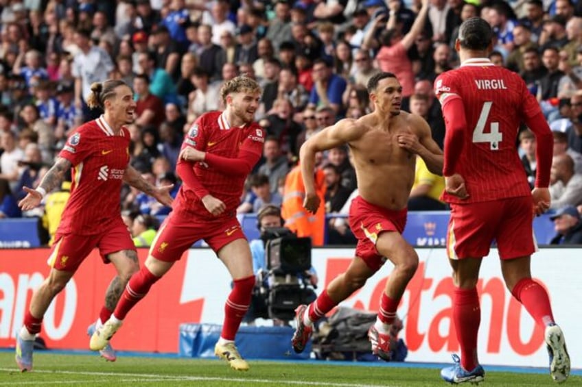 Trent Alexander-Arnold scored Liverpool's winner at Leicester
