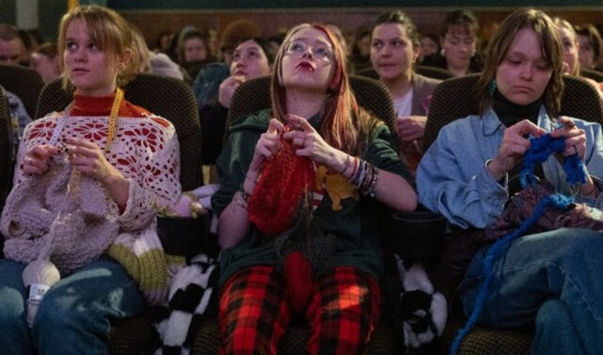 Knitting and crocheting in cinemas has become popular across Europe after Nordic countries