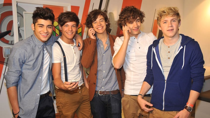 The members of One Direction in 2011