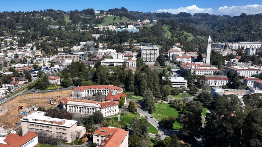 An aerial view of the U.C. Berkeley campus