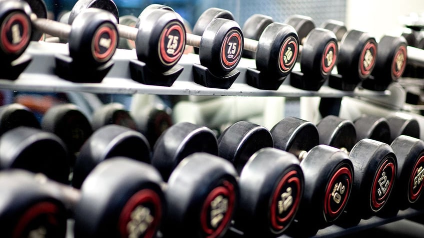 Generic image of weights in a gym