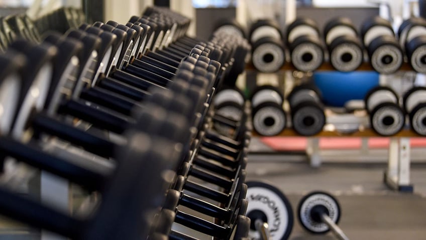 Generic image of weights in a gym