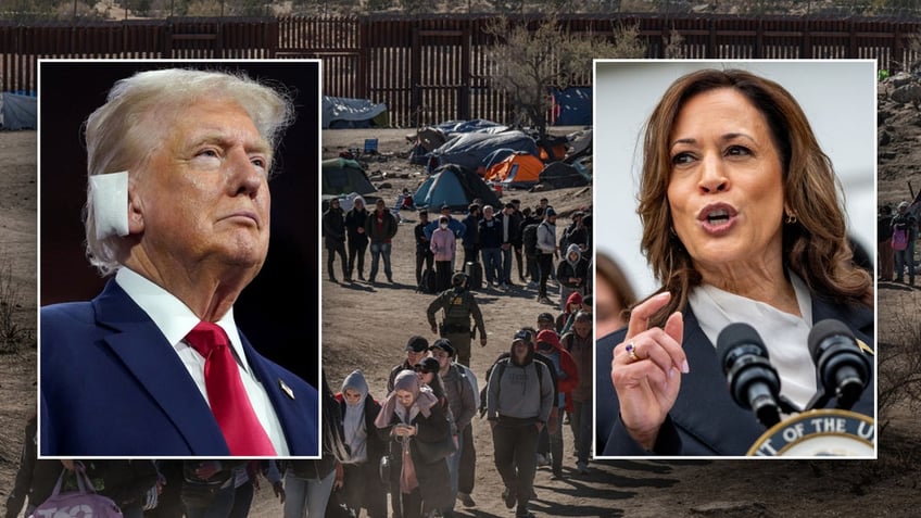 Trump Harris border