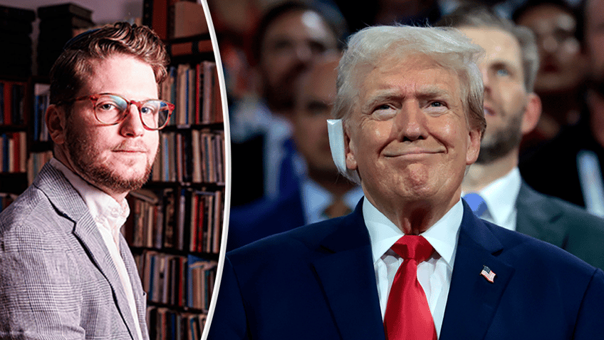 Harvard University graduate Shabbos Kestenbaum and President Trump