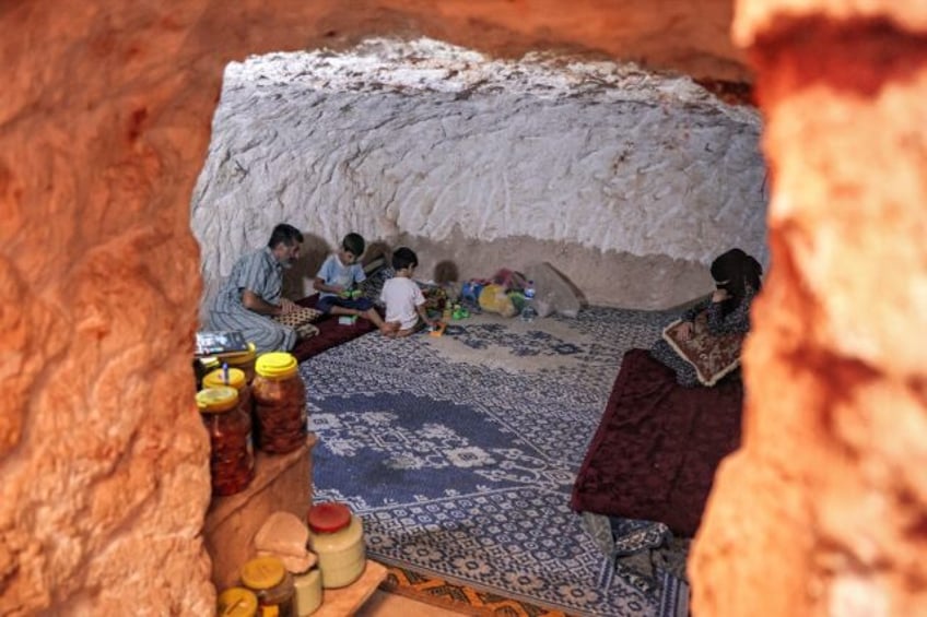 like a grave syrians shelter underground in rebel bastion