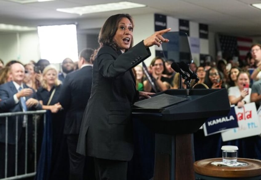 Kamala Harris, lors d'un événement de campagne dans le Delaware, le 22 juillet 2024