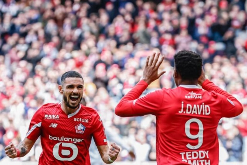 Lille's Remy Cabella and Jonathan David will be hoping to secure a top-three finish and au