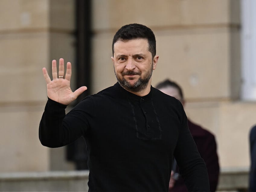 LONDON, UNITED KINGDOM - MARCH 02: Ukrainian President Volodymyr Zelenskyy arrives at the