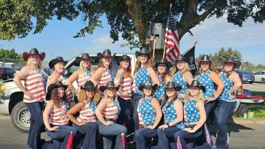 line dancing troupe ejected from contest after audience triggered by us flag outfits