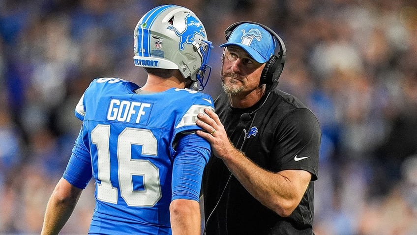 Jared Goff and Dan Campbell