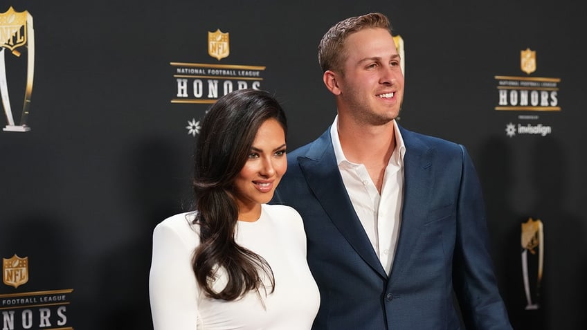Christen Harper and Jared Goff at the Espys