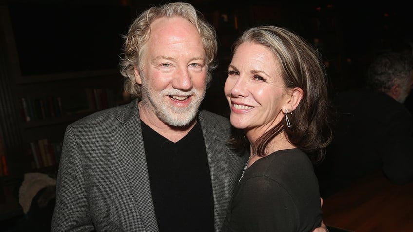 Melissa Gilbert and her husband on the red carpet.