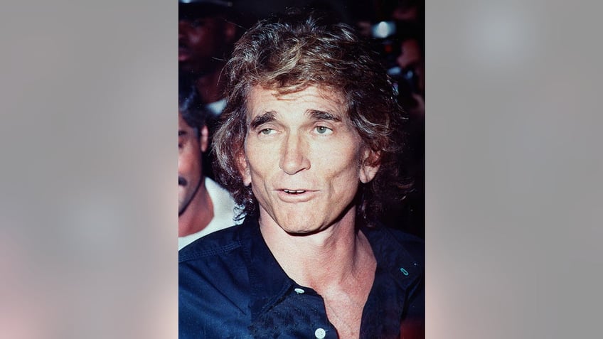 A close-up of Michael Landon sick with pancreatic cancer.