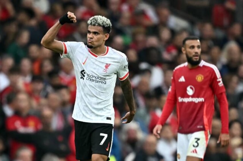 Luis Diaz scored twice in Liverpool's 3-0 win at Man Utd