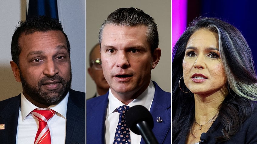 Kash Patel, Pete Hegseth, Tulsi Gabbard