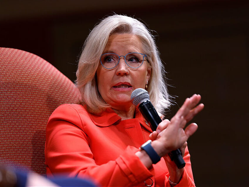 WASHINGTON, DC - DECEMBER 13: Former U.S. Rep. Liz Cheney (R-WY) speaks during a conversat