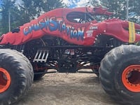 Lobster-shaped monster truck topples utility poles in Maine mishap