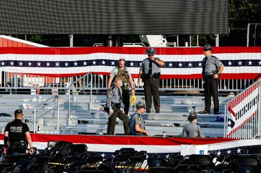 local cop not secret service shot trump rally shooter first