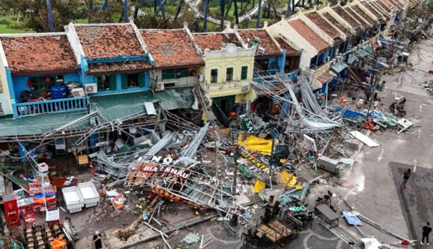 Dozens of factories and warehouses in Haiphong were damaged by Yagi and some in Quang Ninh