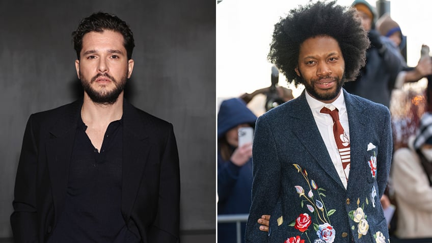 Kit Harington and Jeremy O. Harris split image