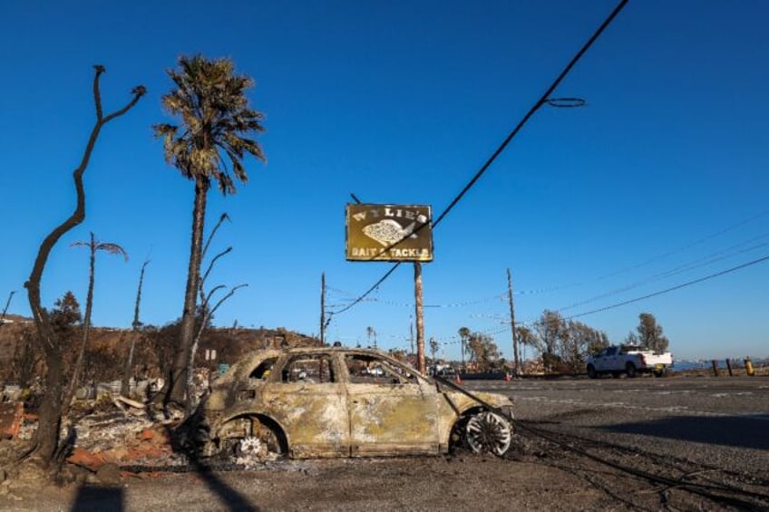 Large areas are in ruins after huge fires ripped through parts of Los Angeles