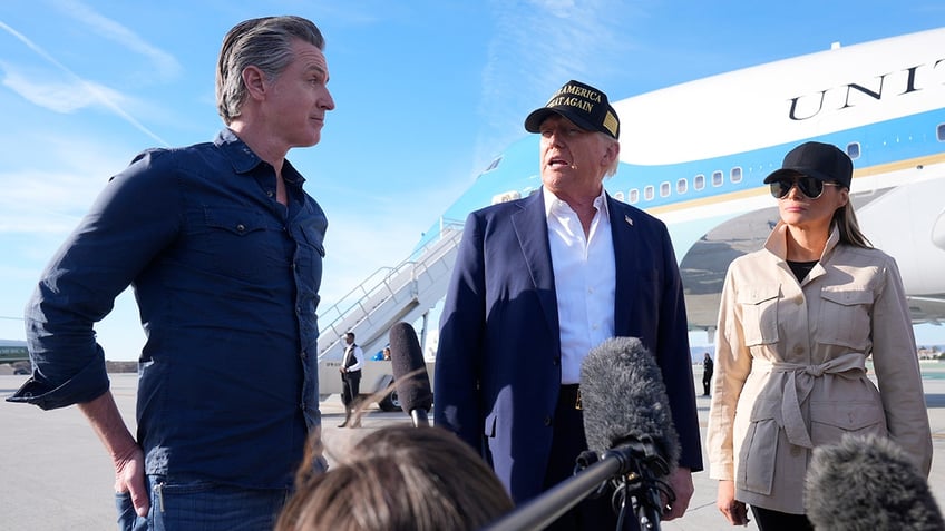 President Donald Trump meets California Governor, Gavin Newsom where they will discuss the wildfires