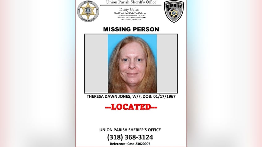 Theresa Jones missing persons flyer