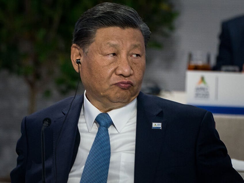 Chinese President Xi Jinping is seen during the Asia-Pacific Economic Cooperation (APEC) Leaders' Informal Dialogue with Guests during APEC Leaders' Week at Moscone Center on November, 16, 2023 in San Francisco, California. The APEC Summit takes place through November 17. (Photo by Kent Nishimura/Getty Images)