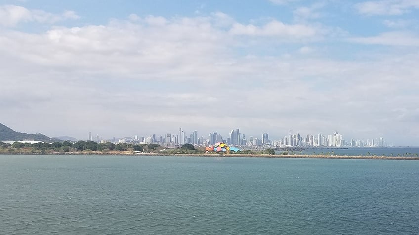 Panama City skyline from the distance