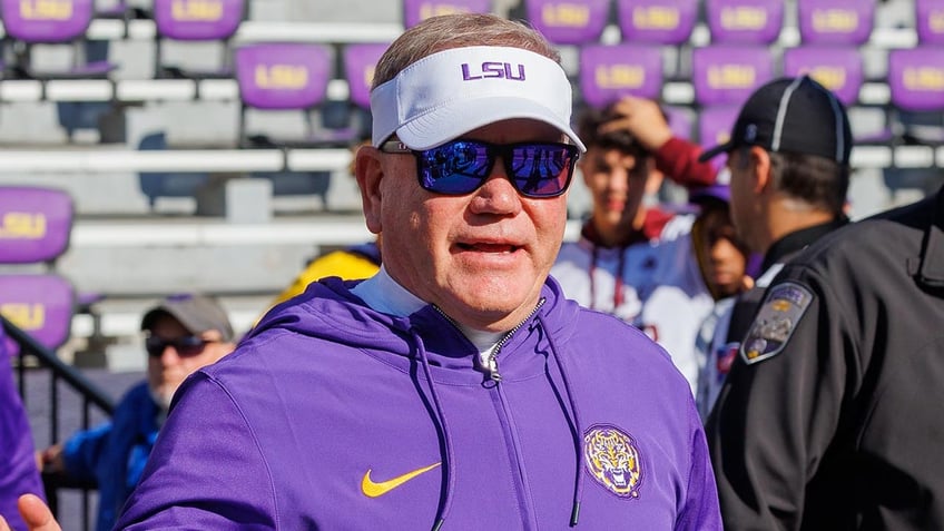 Brian Kelly on the field