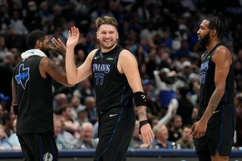 luca doncic has first first half triple double in mavericks 147 97 victory over jazz