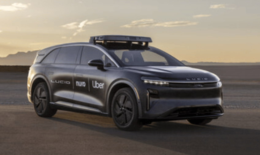 lucid shares soar on robotaxi alliance with uber nuro