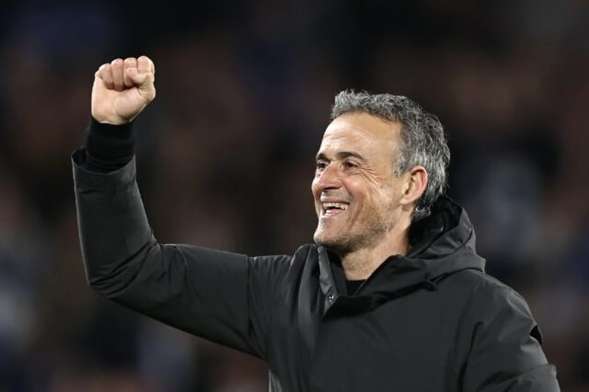 Paris Saint-Germain's Spanish coach Luis Enrique