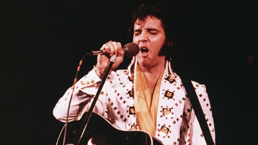 Rock singer Elvis Presley