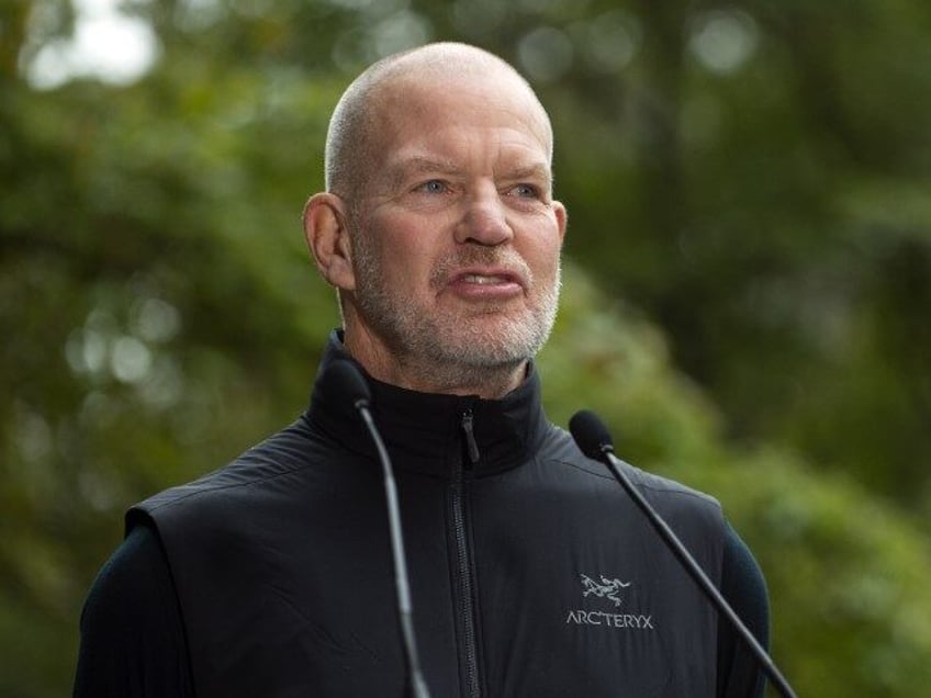 Chip Wilson, founder of Lululemon Athletica Inc., speaks during a news conference in Vancouver, British Columbia, Canada, on Thursday, Sept. 15, 2022. Wilson is making his biggest philanthropic gift ever --and one of the largest among Canadas ultra-rich -- to protect vast tracts of wilderness in the western part of …