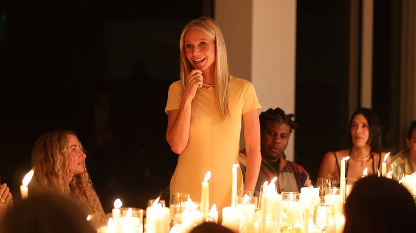 Gwyneth Paltrow hosts a dinner in the Hamptons at Shou Sugi Ban House