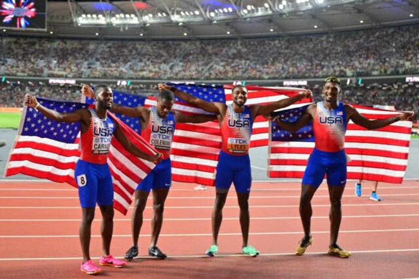 lyles wins third world gold after anchoring us relay to victory