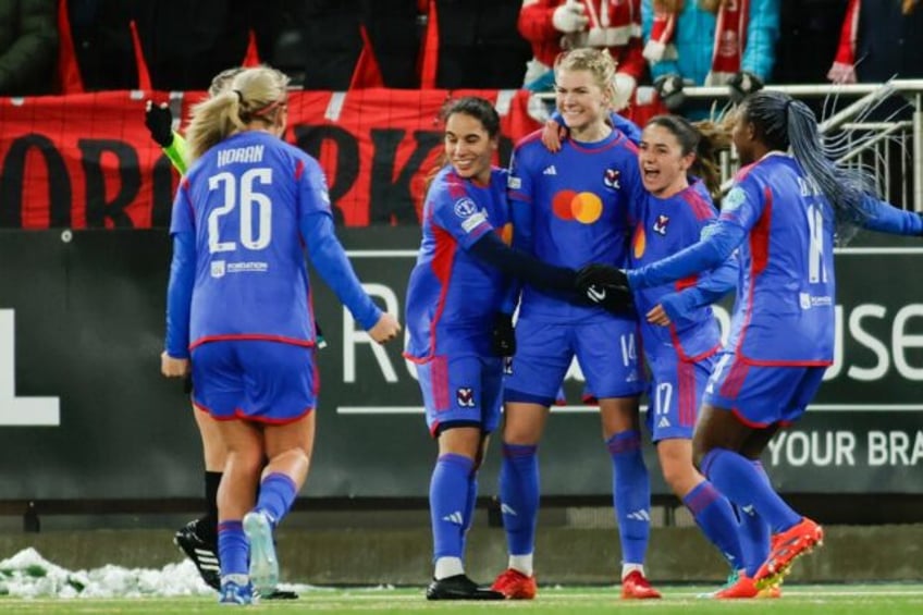 Ada Hegerberg celebrates her goal against Brann